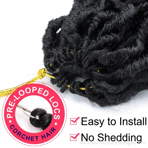 Goddess faux Locs crochet braid african hair extensions 20 "Soft Curly Dreadlocks  braids pictures dread braids styles Crochet